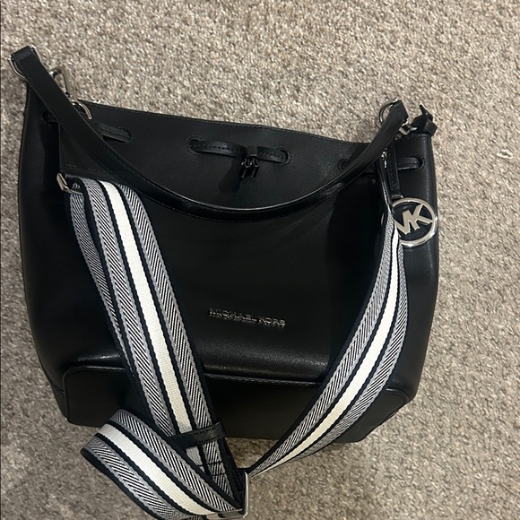 Michael Kors Black Crossbody Bag with Silver Accents - Picture 5 of 5